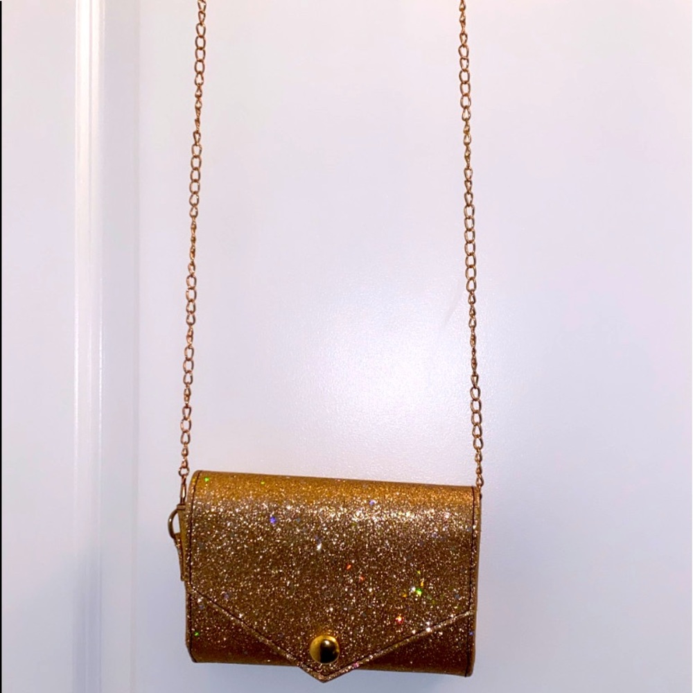 Gold mini bag